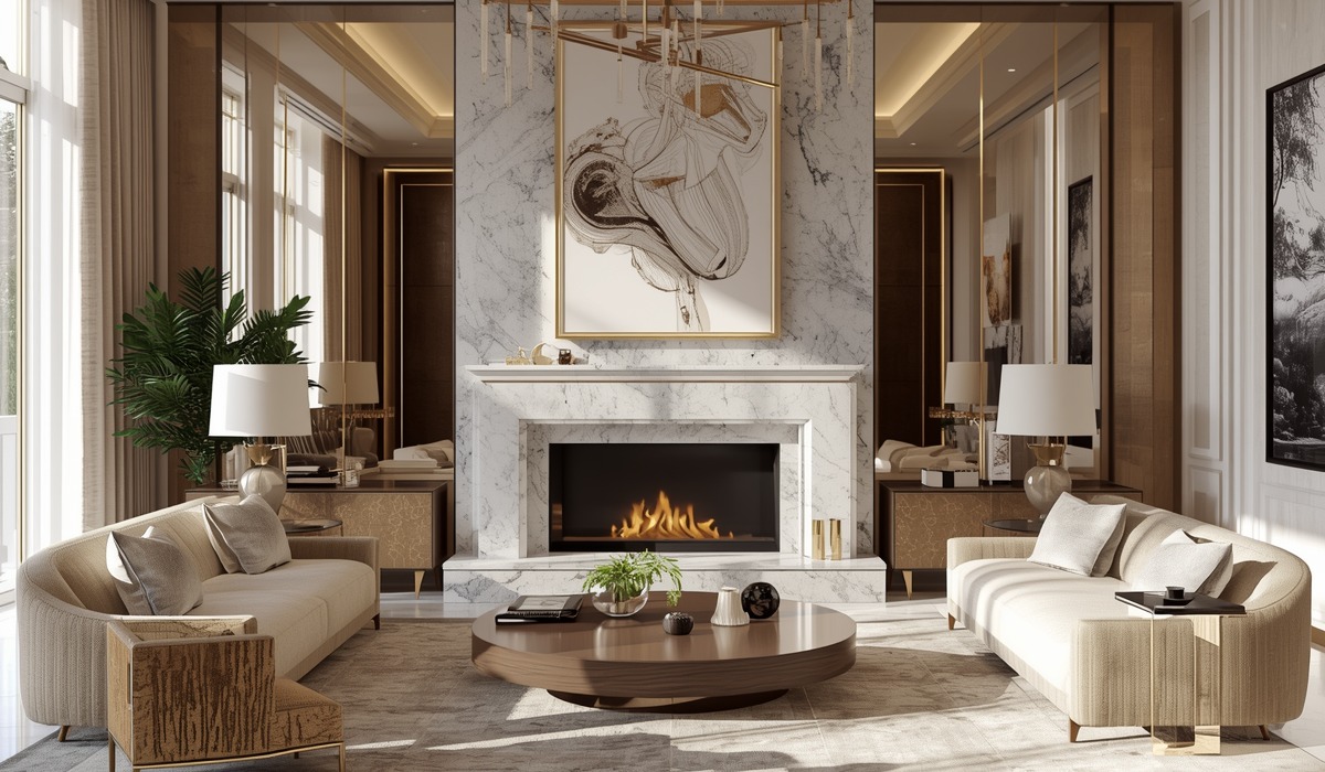luxurious modern living room