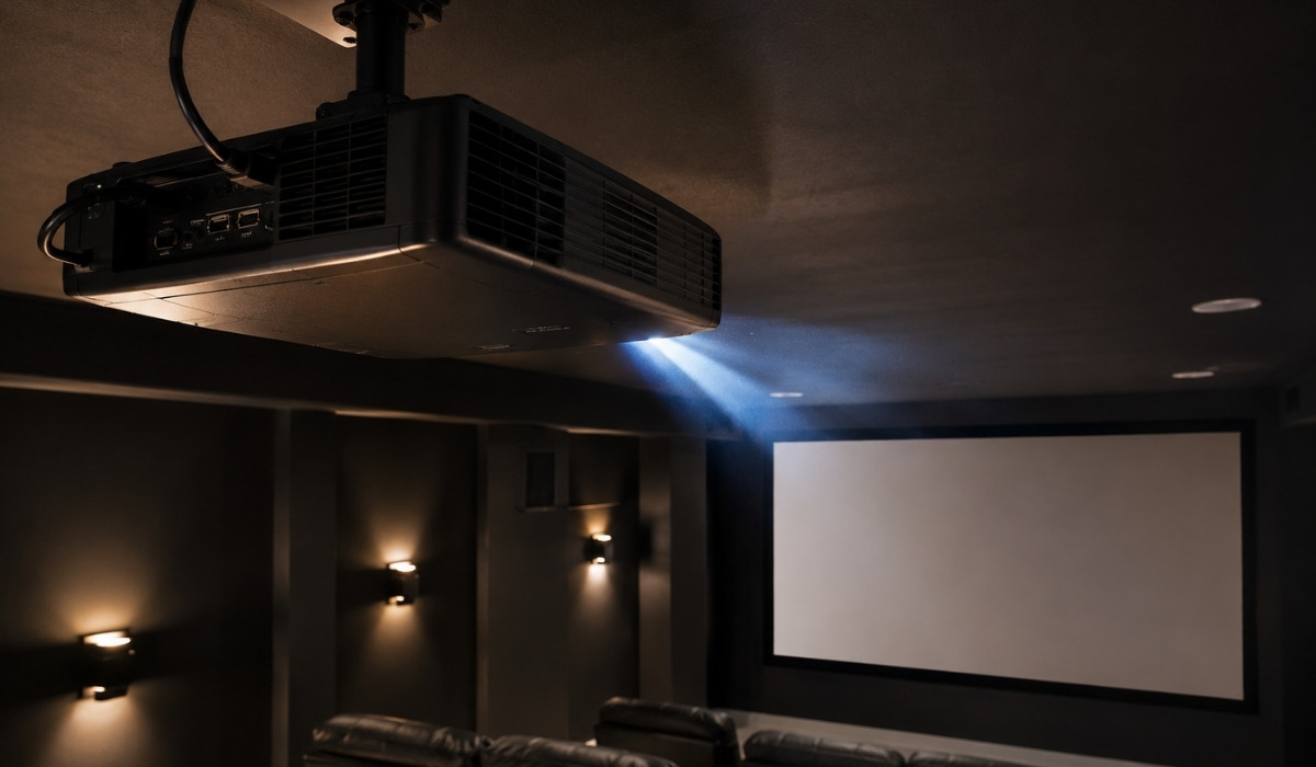 ceiling-mounted 4K laser projector