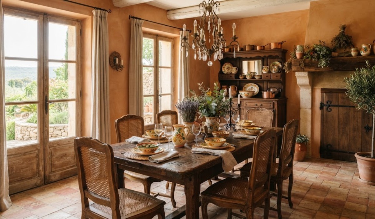 French country dining room