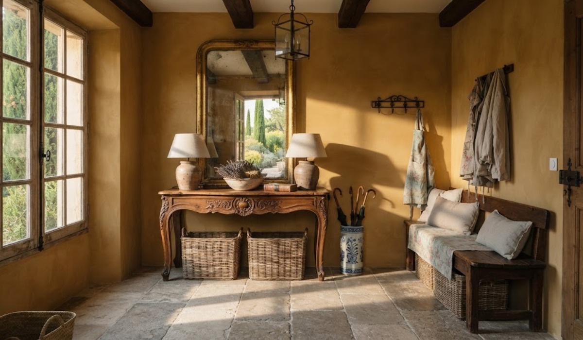 French country entrance hall